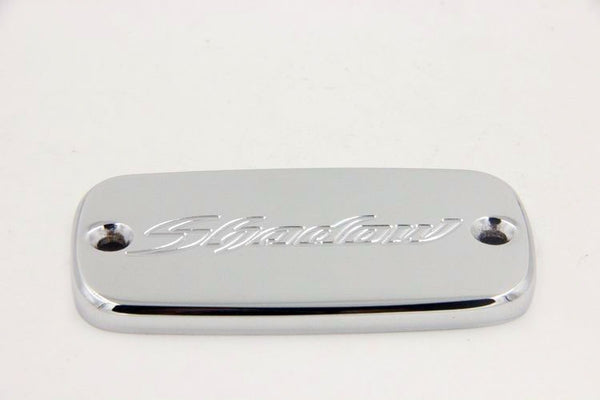 HTT Motorcycle Chrome Brake Fluid Reservoir Cap Cover "Shadow" Engraved For Honda Magna 750/ Shadow 600 750 1100/ VTX1300/ Stateline 1300 / Interstate 1300 /Sabre 1300