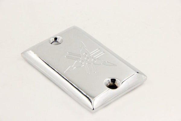 HTT Motorcycle Chrome Brake Fluid Reservoir Cap Cover "*" Engraved For Yamaha Virago 535/ Virago 700/ Virago 750/ Virago 1000/ Virago 1100