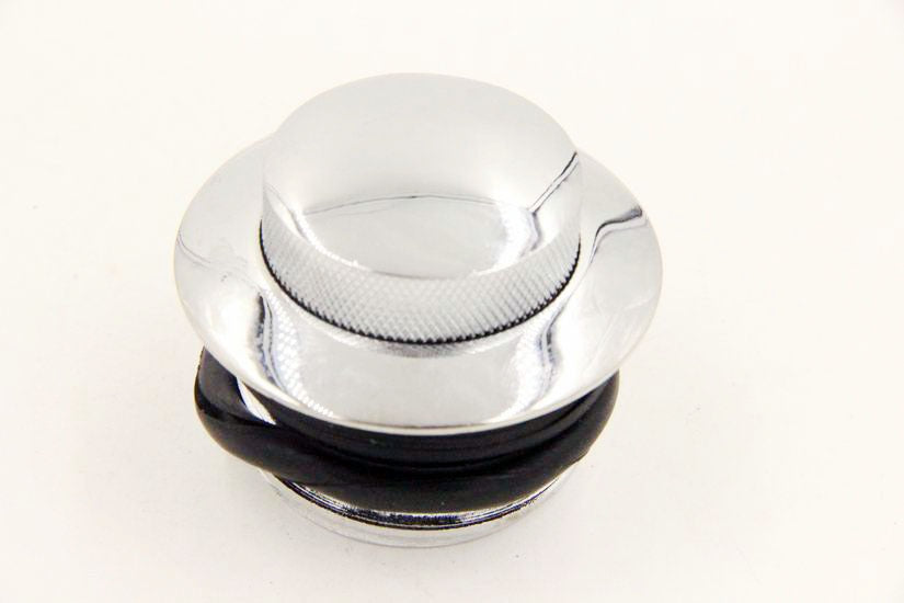 HTT Motorcycle Chrome Pop Up Gas Cap Vented Fuel Tank Cap RESERVE THREAD For 1982-2010 Harley Davidson