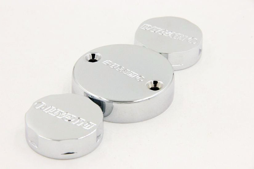 HTT Motorcycle Chrome Fluid Reservoir Cap "DUCATI" Engraved For Ducati Monster / SportClassic / Superbike / SuperSport