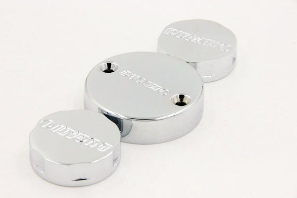 HTT Motorcycle Chrome Fluid Reservoir Cap "DUCATI" Engraved For Ducati Monster / SportClassic / Superbike / SuperSport