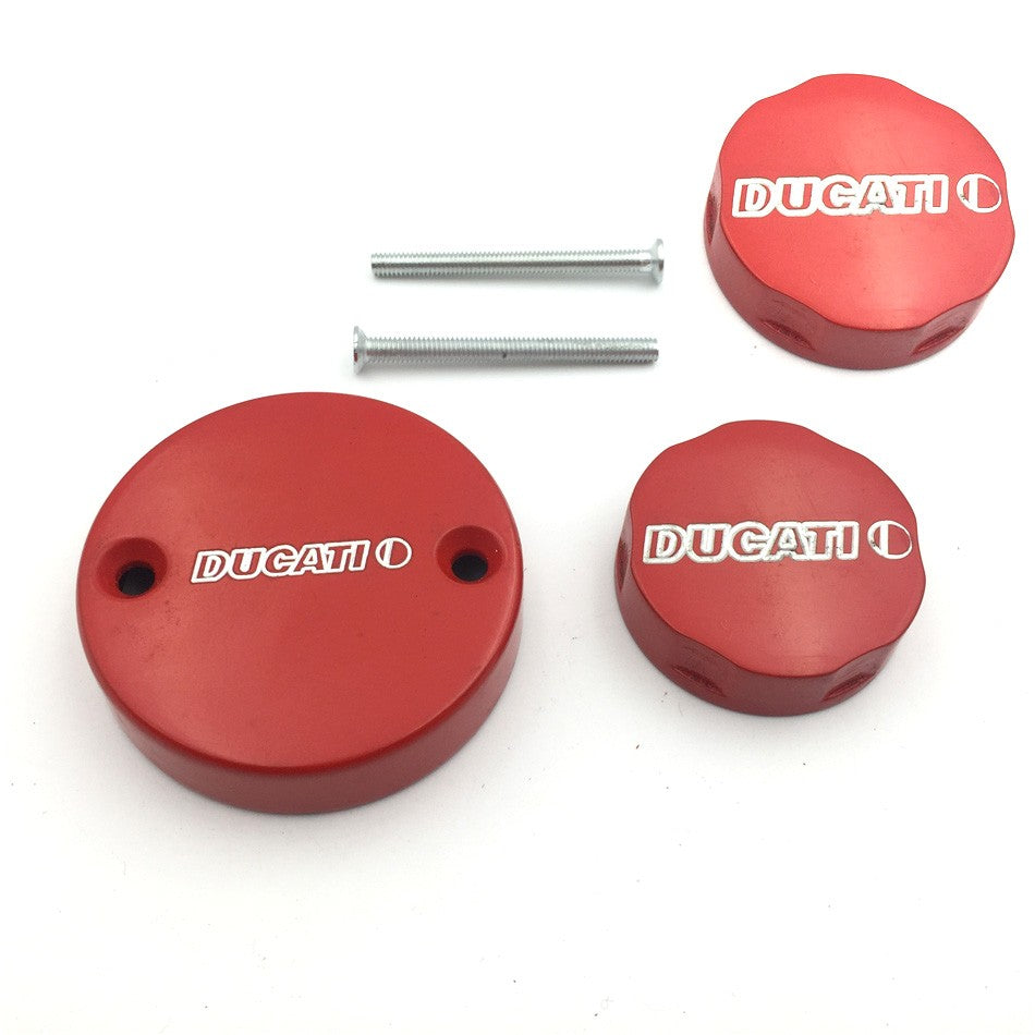 HTT Motorcycle Red Fliud Reservoir Cap For Late Monster Series SuperSport(SS)Series 748 851 888 916 996 998 Desmosedici RR Aprilia RSV Brembo Replacement Aprillia Moto Guzzi Laverda