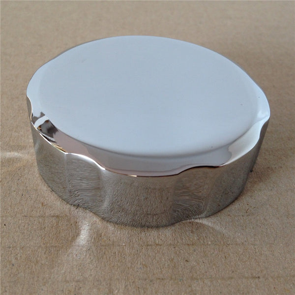 HTT Motorcycle Chrome Fluid Reservoir Cap Plain Surface For Honda CBR 600 RR/900 RR/929 RR/954 RR/1000 RR/Suzuki GSXR 600/GSXR 750/GSXR 1000/SV650S/TL1000S/Yamaha YZF 600R/R1/R6