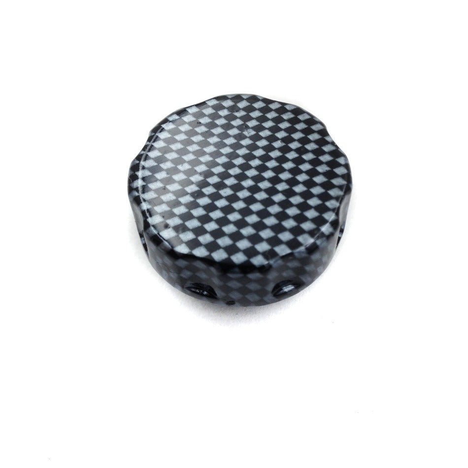 HTT Motorcycle Carbon Fluid Reservoir Cap Plain Surface For Honda CBR 600 F3/F4/600 RR/900 RR/ 1000RR/Suzuki GSXR 600/700/Bandit 1200 / SV 650 / 650S