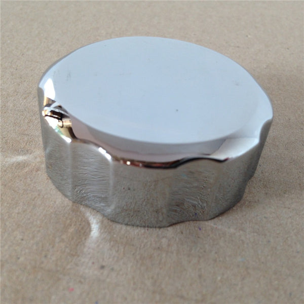 HTT Motorcycle Chrome Fluid Reservoir Cap Plain Surface For Yamaha YZF R6 1999-2000 & 2003-2005/ YZF R6S 2006-2008/ YZF R1 2004-2008