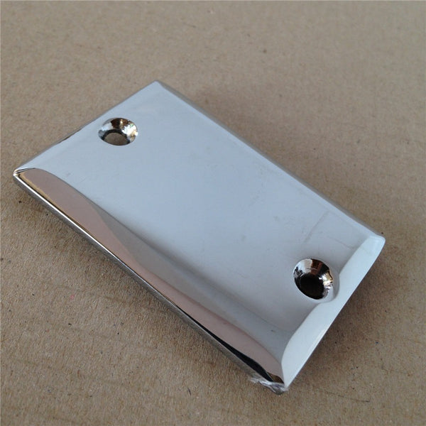 HTT Motorcycle Chrome Fluid Reservoir Cap Plain Surface For Kawasaki Ninja 250/Ninja 500/Vulcan 750/Vulcan 900/ Yamaha Virago 700/ Virago 1000