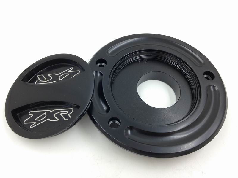 HTT Motorcycle Black Keyless Gas Cap Twist Off Fuel Tank Cap For Kawasaki ZX-14R/ ZZR1200 /ZRX1200R /Z1000 /ZX-10R /ZX-9R /ZX-6RR /ZX-6R