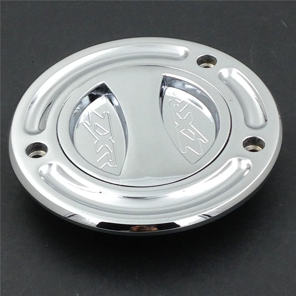 HTT Motorcycle Chrome Keyless Gas Cap Twist Off Fuel Tank Cap For Kawasaki ZX-14R/ ZZR1200 /ZRX1200R /Z1000 /ZX-10R /ZX-9R /ZX-6RR /ZX-6R