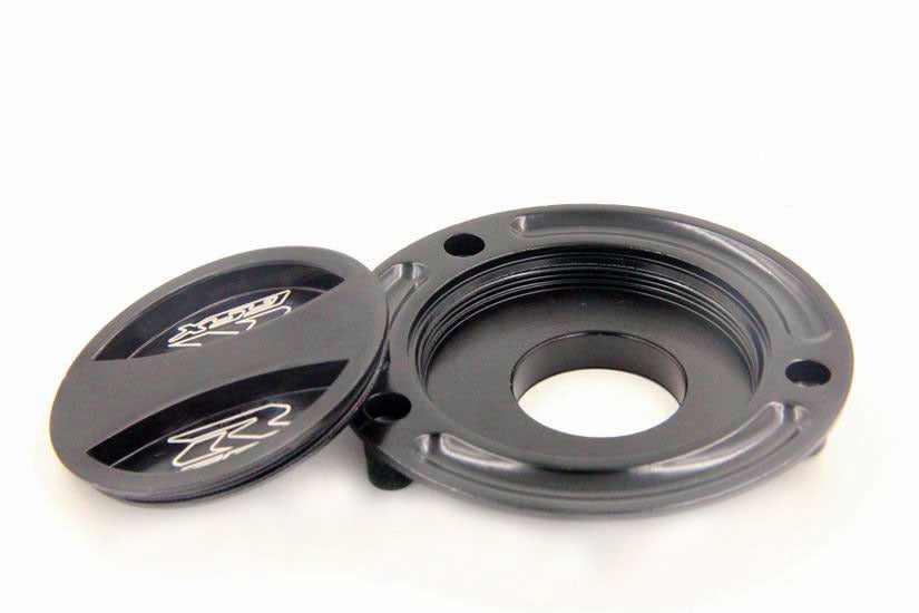 HTT Motorcycle Black Keyless Gas Cap Twist Off Fuel Tank Cap For 2004-2009 Suzuki GSXR 600 /2004-2009 Suzuki GSXR 750 /2003-2010 Suzuki GSXR 1000