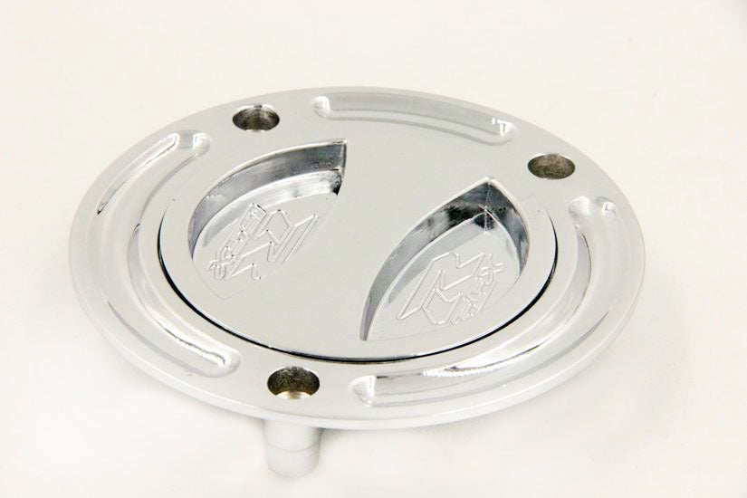 HTT Motorcycle Chrome Keyless Gas Cap Twist Off Fuel Tank Cap For 2004-2009 Suzuki GSXR 600 /2004-2009 Suzuki GSXR 750 /2003-2010 Suzuki GSXR 1000