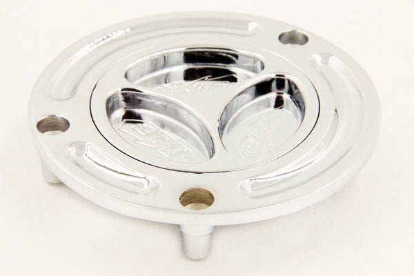 HTT Motorcycle Chrome Keyless Gas Cap Twist Off Fuel Tank Cap For Honda CBR 1000R/ 599 / CB600F/ST1300/Super Hawk/ Blackbird/Interceptor