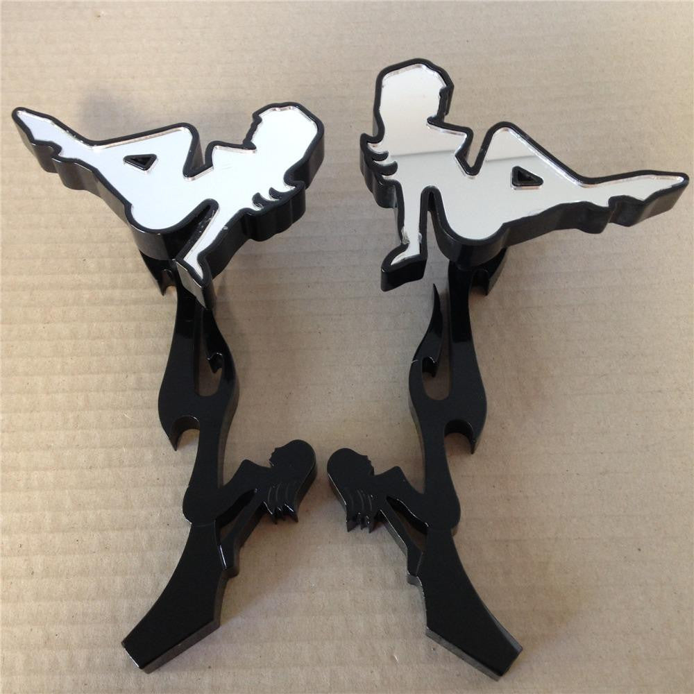 Black Custom Hot Momma Mirror fit for Harley Electra Heritage Sportster Glide