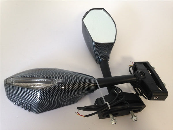 New Turn Signal Mirror for Kawasaki Ninja 500 250R Triumph Daytona Trophy Ducati