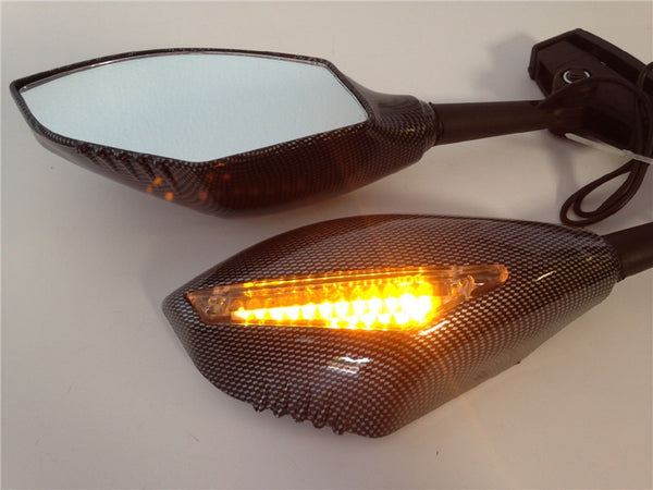New Turn Signal Integrated Mirrors for Yamaha YZF 600 R1 FZR600 FZ1 FZR CARBON