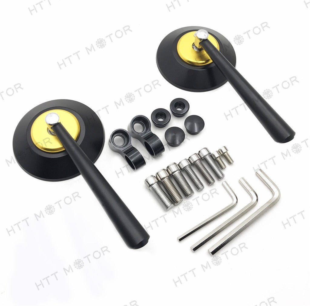 CNC Motorcycle Rearview Side Mirrors For Honda Yamaha 8MM10MM ATV Dirt Bike New