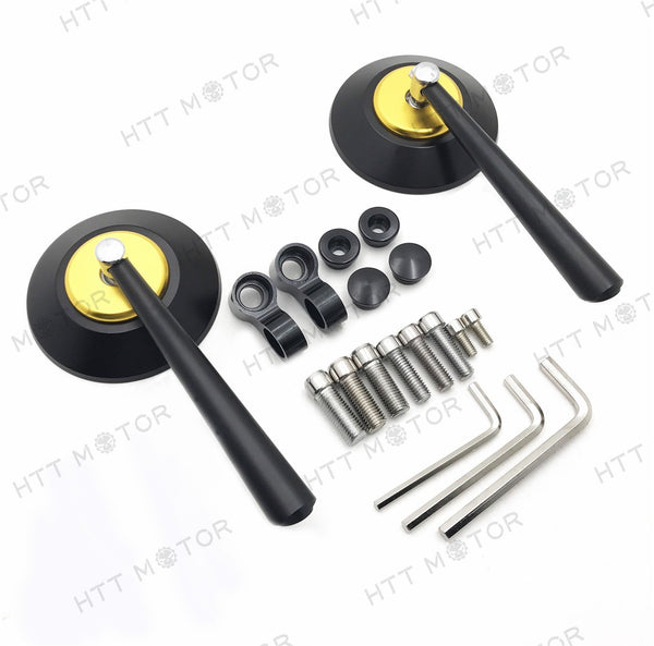 CNC Motorcycle Rearview Side Mirrors For Honda Yamaha 8MM10MM ATV Dirt Bike New