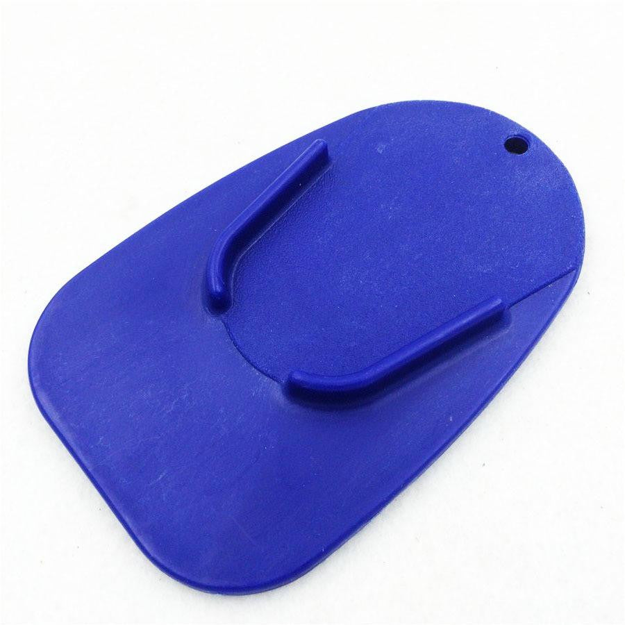 Blue kickstand plate pad Universal Honda, Suzuki, Kawasaki, Yamaha ,Ducati
