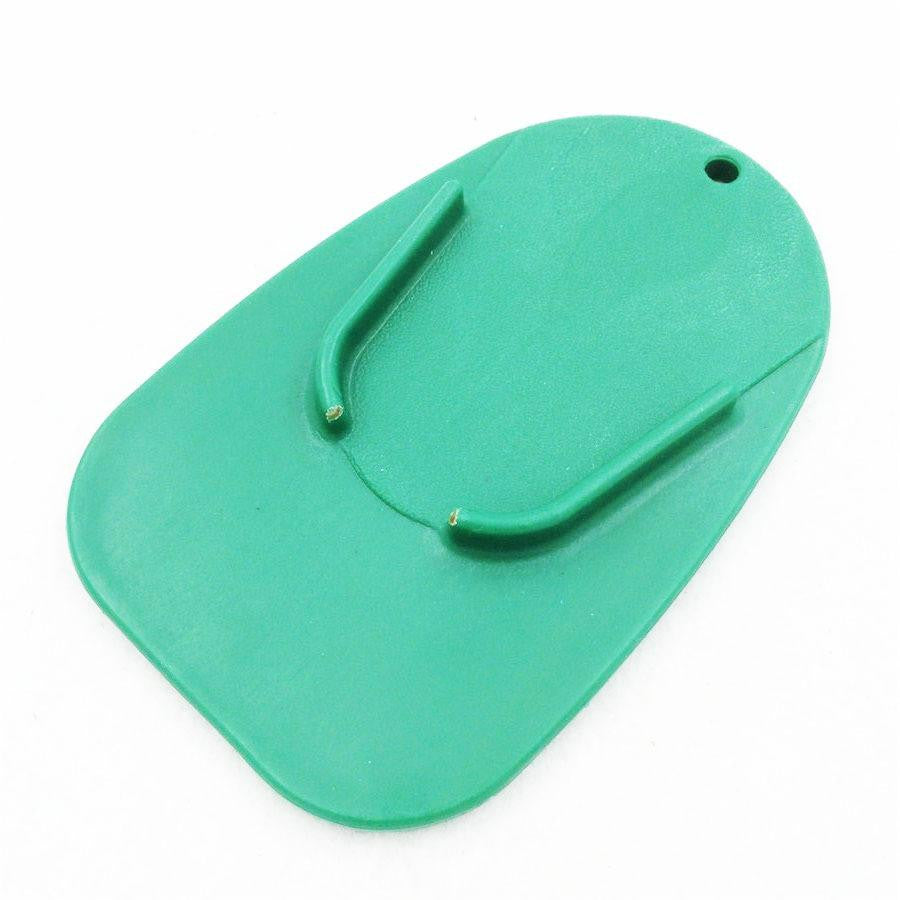 Green kickstand plate pad Universal Honda, Suzuki, Kawasaki, Yamaha ,Ducati