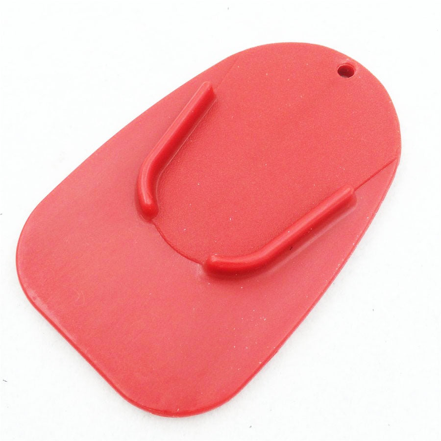 Red kickstand plate pad Universal Honda, Suzuki, Kawasaki, Yamaha ,Ducati