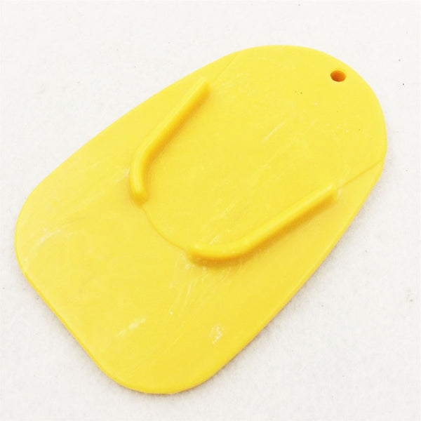 Yellow kickstand plate pad Universal Honda, Suzuki, Kawasaki, Yamaha ,Ducati