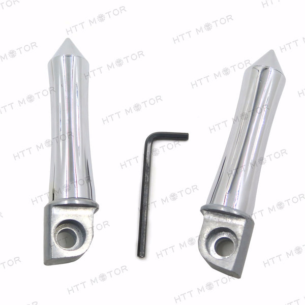 HTTMT- Chrome Footpegs For 1987-1995 Kawasaki ZX750 Ninja/ 1994-1998 Kawasaki ZX-9R