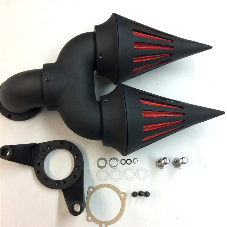 Flat Black Spike Air Cleaner Carb Cover Intake Fits Harley CV Carburet HTT Motor