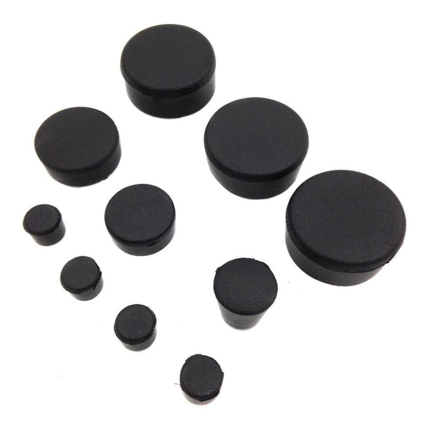 HTT 10x Motorcycle Rubber Frame Plugs for 2006-2010 Suzuki GSX-R 600 GSX-R 750 Black