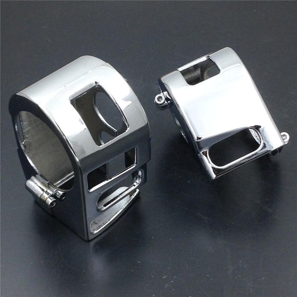 HTT Chrome Switch Housing Cover For 1999-2012 Yamaha XVS V-Star 1100 Custom / XVS1100 Custom (Does NOT fit 1100 Classic / Silverado)