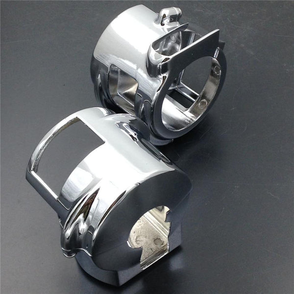 HTT Chrome Switch Housing Cover For 2002-2007 Honda VTX 1800 Models (C / R / S / F / N) with Hydraulic Clutch