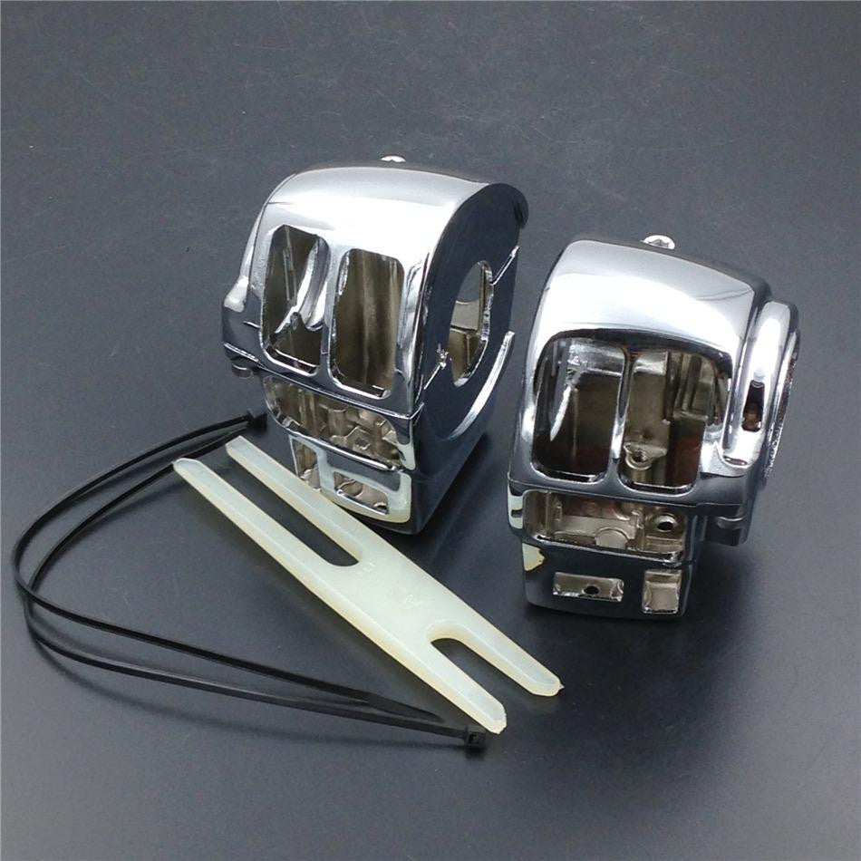HTT Chrome Switch Housing Cover For 2002-2012 Harley Davidson Road King FLHR/I (equipped with Cruise Control)