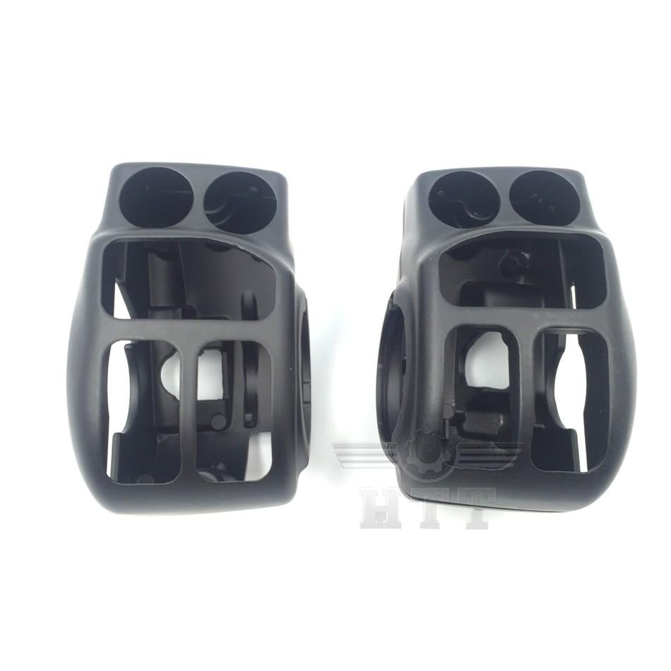 HTT Black Switch Housing Cover Kit For 2014-later Harley Touring and Trike (Aftermarket OEM #71500185) Road King FLHR/Ultra Limited FLHTK