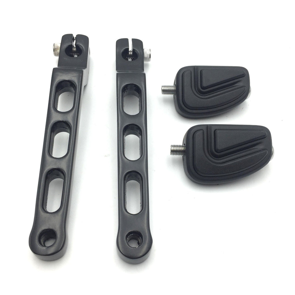 HTT Motorcycle Black Aluminum Heel/Toe Shift Levers with Airflow Shifter Pegs For Harley Davidson Electra Glide Sport FLHS 1988-2016