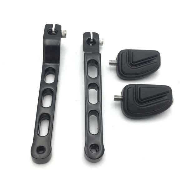 HTT Motorcycle Black Aluminum Heel/Toe Shift Levers with Airflow Shifter Pegs For Harley Davidson Ultra Classic Tour Glide FLTCU 1989 and later
