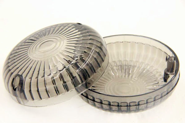 HTT Motorcycle Smoke Turn Signal Lens For Yamaha Cruisers Front and Rear (i.e V-Star 650 Custom / Classic / Silverado / Midnight)