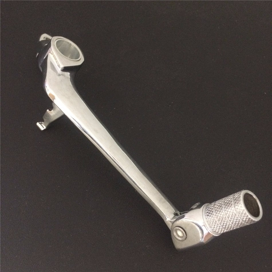 HTT Motorcycle Chrome High Tensile Strength Aluminum Folding Rear Brake Pedal Foot Lever For Yamaha YZF R1 2004-2006