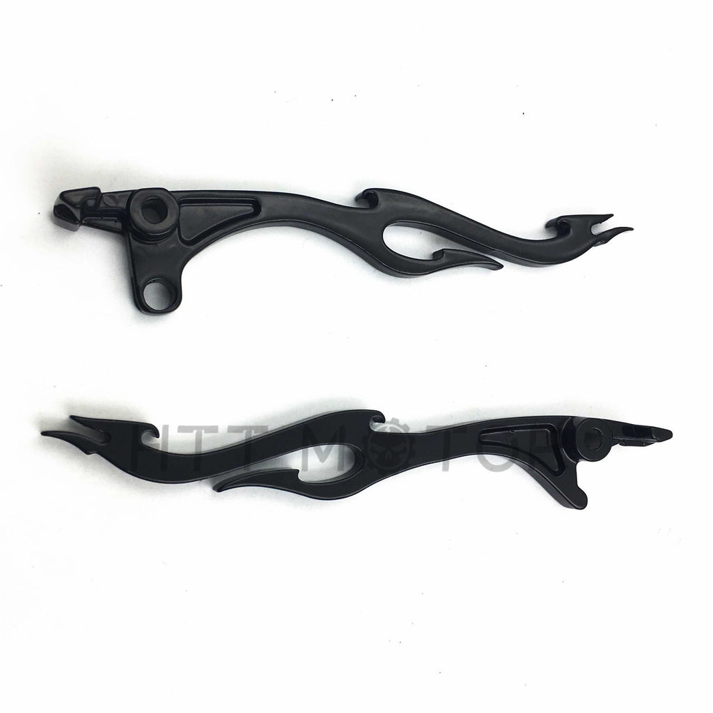 New Black Brake Clutch Flame Levers For Kawasaki Vulcan 1500 1600 2003-2008
