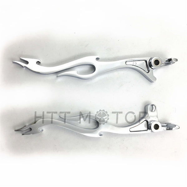 New CHROMED Brake Clutch Flame Levers For Kawasaki Vulcan 1500 1600 2003-2008