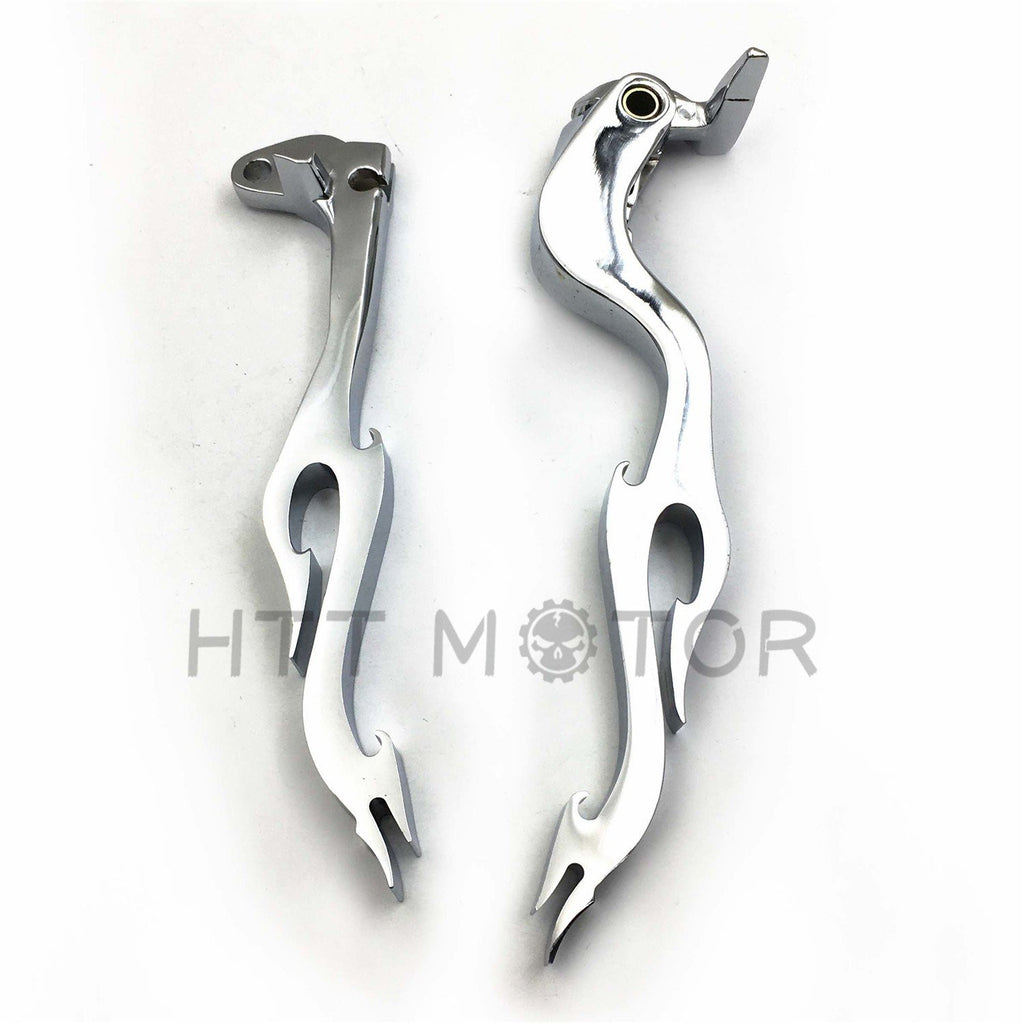 Chrome Brake Clutch Flame Lever Fit For Suzuki Gsx Gsxr Gsx-R Gsxr600 Gsxr750