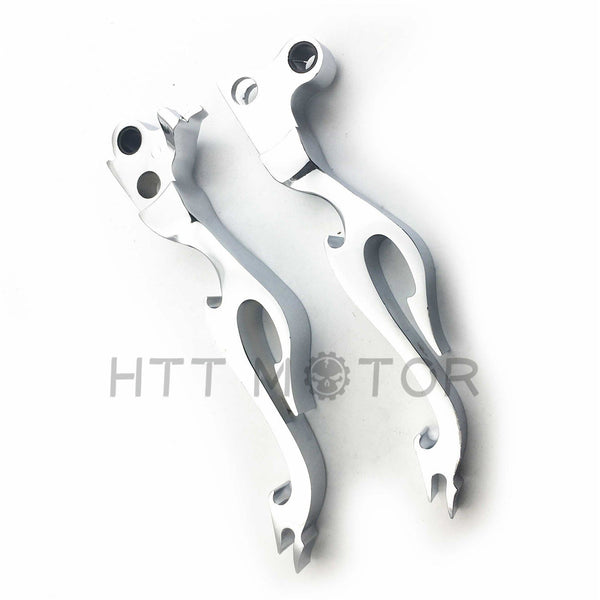 Chrome Brake Clutch Flame Lever Harley Davidson Xl Sportster 883 1200 Softail