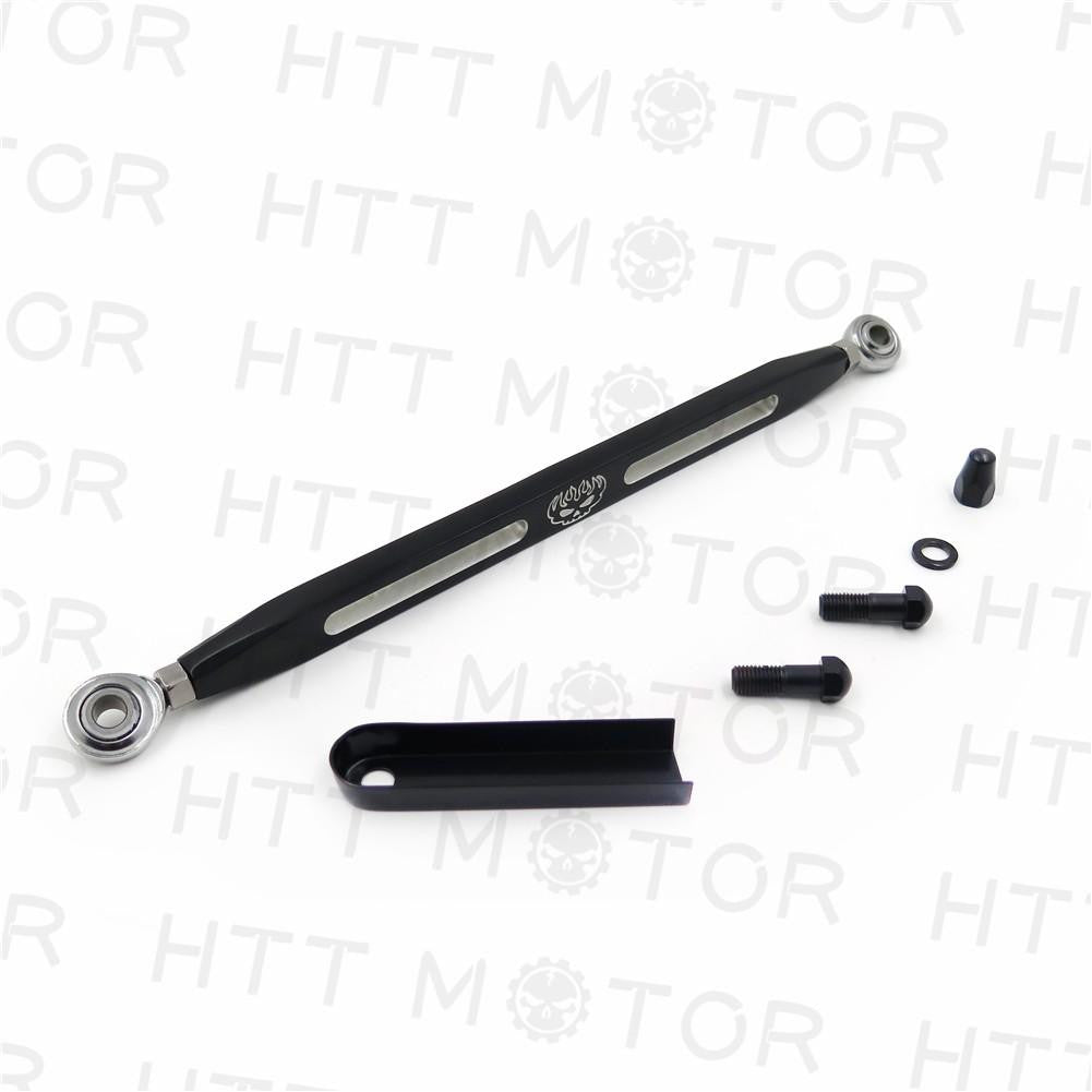 HTT Motorcycle Black CNC Skull Flame Engraved Emblem Shift Linkage For Harley Davidson CVO Road Glide FLTRSEI2 Custom FLTRXSE FLTRXSE2 EFI FLTRSE3 Ultra FLTRUSE Road King FLHRSE3 4 5 6