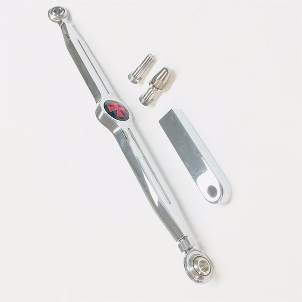 Red Maltese Cross Style Shift Linkages for Harley Ultra Classic Tour Glide FLTCU Chrome Black No Logo