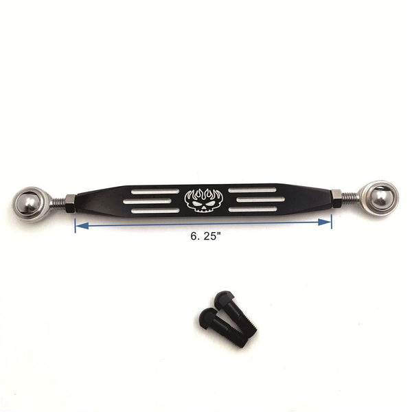 Black Grooved Flame Skull Short Gear Shift Linkage For Harley Forty Eight XL1200X/ SuperLow XL883L