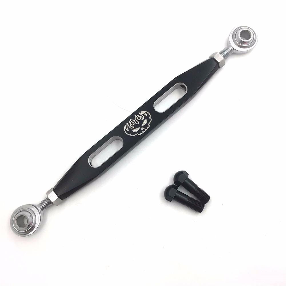 Black Slotted Flame Skull Short Gear Shift Linkage For Harley Sportster 1200 / Forty Eight XL1200X / SuperLow XL883L