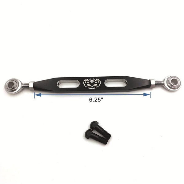 Black Slotted Flame Skull Short Gear Shift Linkage For Harley 2004-later XL model