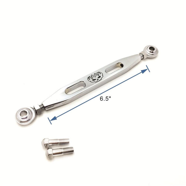 Chrome Slotted Flame Skull Short Gear Shift Linkage For Harley 2004-later XL model