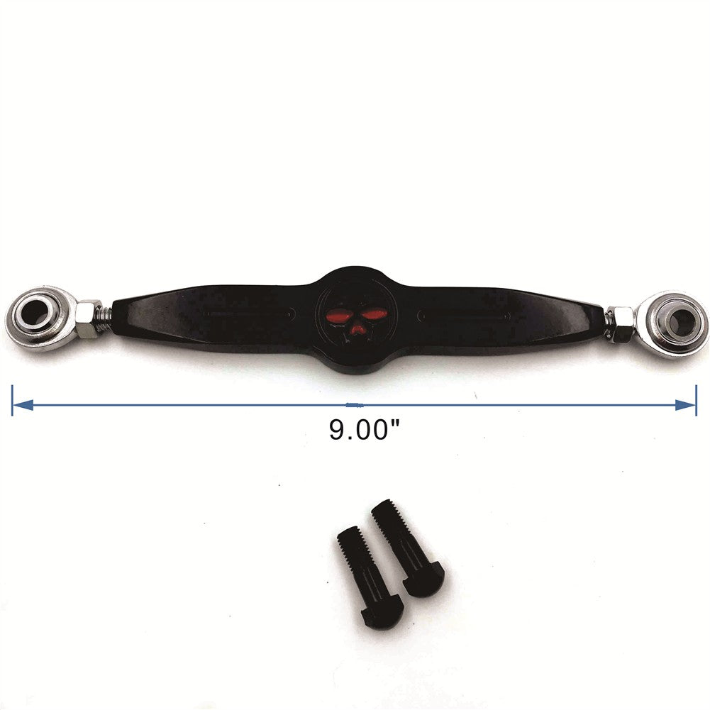 HTT- Black w/ Black Skull Short Gear Shift Linkage For Harley 2004-later XL models equipped with standard forward controls (Sportster 1200 Custom XL1200C/ 1200 Low XL1200L/ 1200 Nightster XL1200N)