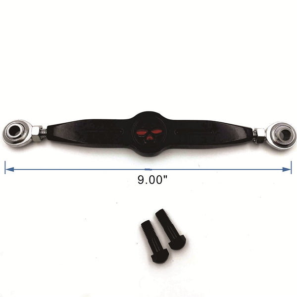HTT- Black w/ Black Skull Short Gear Shift Linkage For Harley 2004-later XL models equipped with standard forward controls (Sportster 1200 Custom XL1200C/ 1200 Low XL1200L/ 1200 Nightster XL1200N)