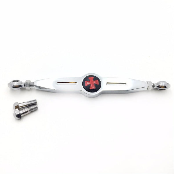 Chrome w/ Black Cross Gear Shift Linkage For Harley 2004-later XL models (Seventy Two XL1200V/ Forty Eight XL1200X/ SuperLow XL883L)