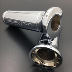 thumbnail image 2 of Finestmotor Chrome 7/8" 22mm Handlebar Grips For Suzuki GSX-R 1300 Hayabusa (All Years) 2 of 6
