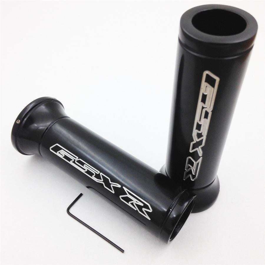 thumbnail image 2 of Finestmotor Chrome 7/8" 22mm Handlebar Grips For Suzuki GSX-R 1300 Hayabusa (All Years) 2 of 6